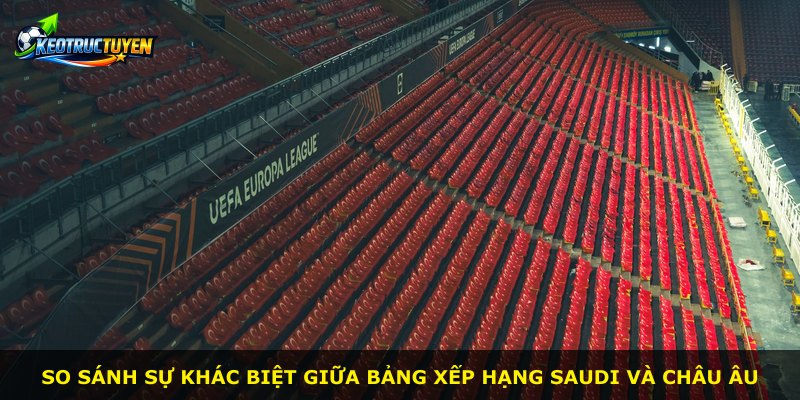 So sánh sự khác biệt giữa bảng xếp hạng Saudi và châu Âu