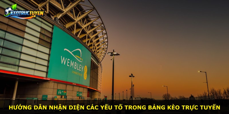 Hướng dẫn nhận diện các yếu tố trong bảng kèo trực tuyến